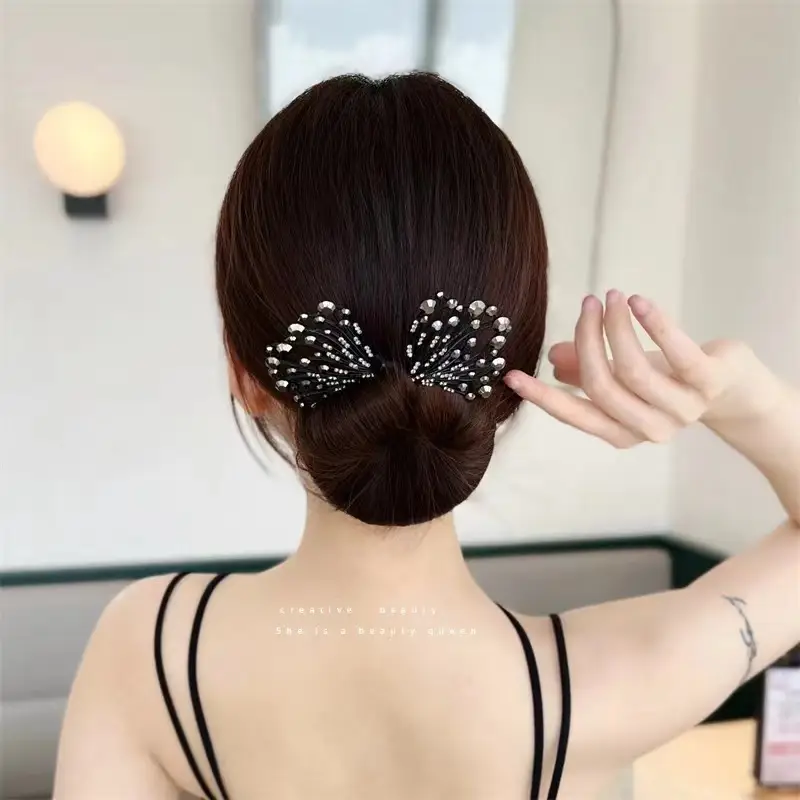 Butterfly Hair Clip Camellia Fish Tail Twist — feature 4