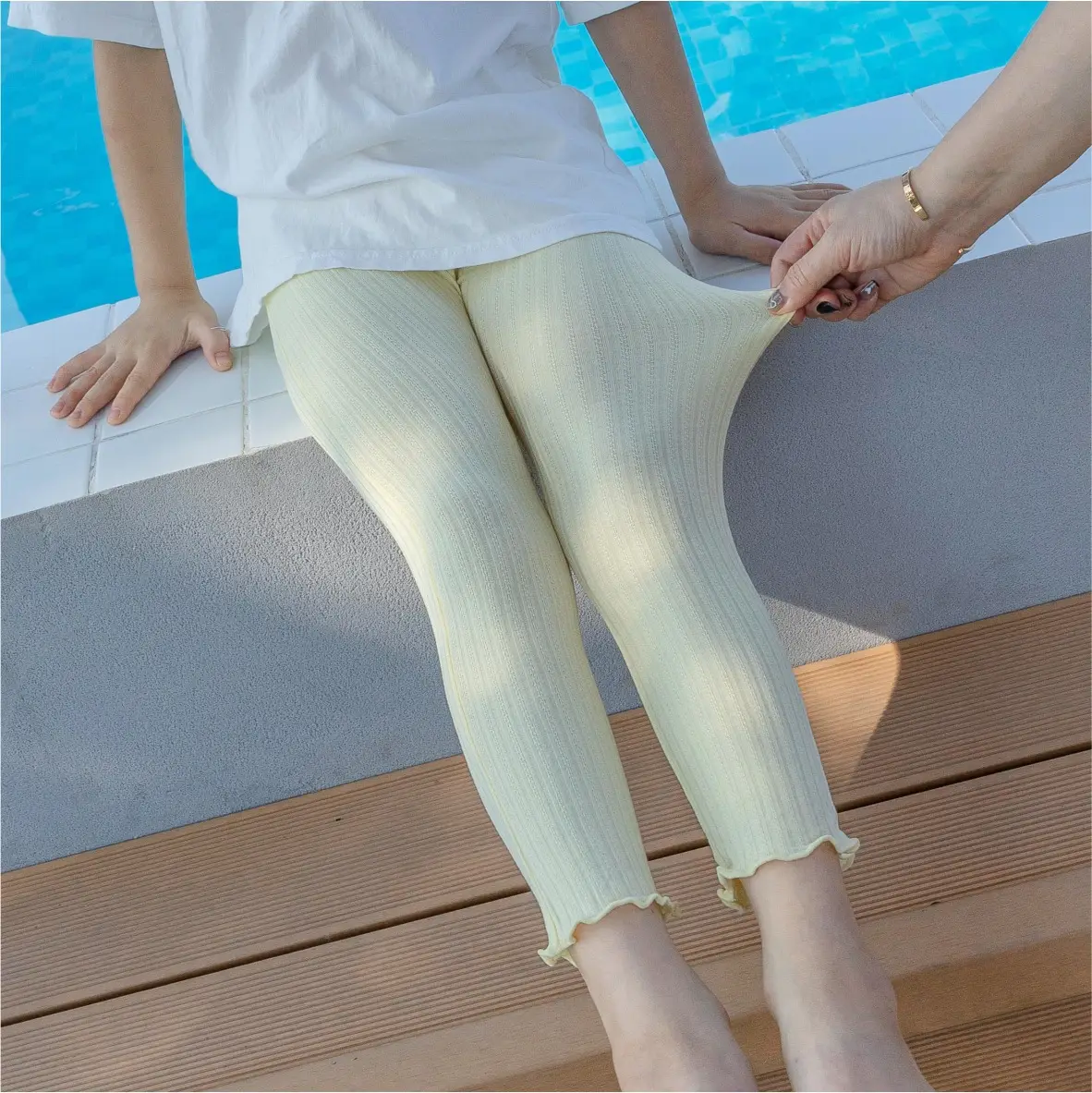 Baby Summer Leggings Sweat Absorbent Anti-Mosquito Nine Point Pants - Image 2