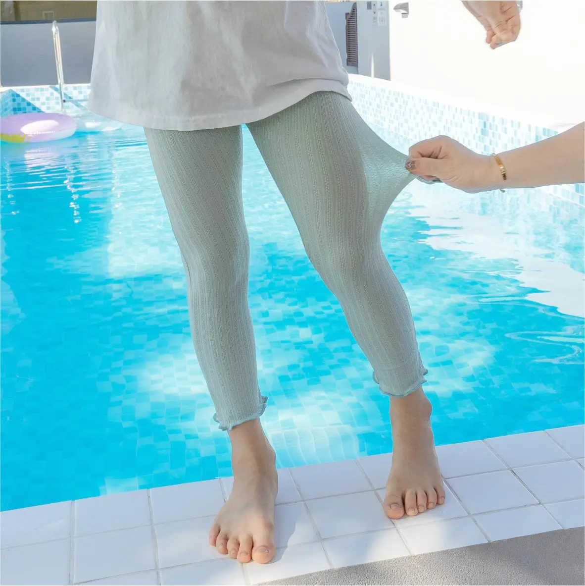 Baby Summer Leggings Sweat Absorbent Anti-Mosquito Nine Point Pants - Image 3