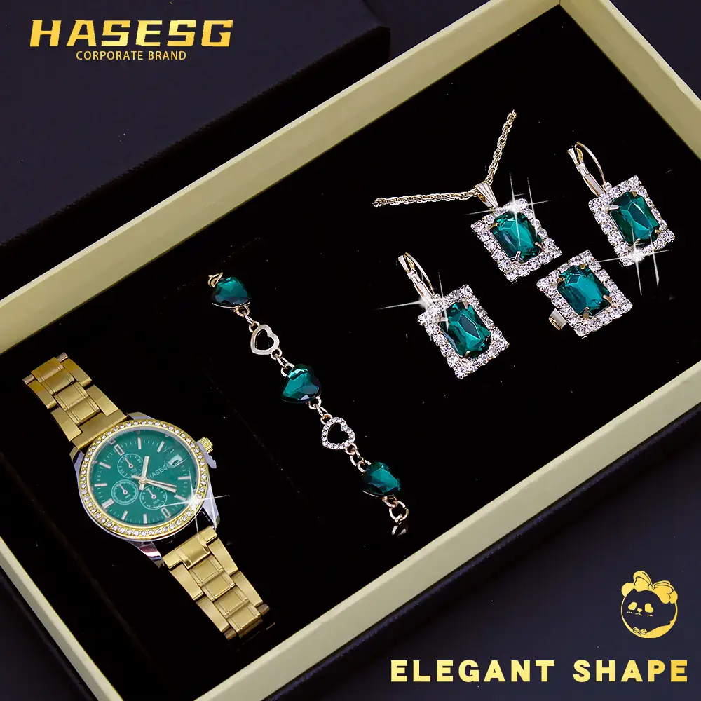 Couples Watch Set Gold Silver Waterproof Quartz Bracelet — feature 33