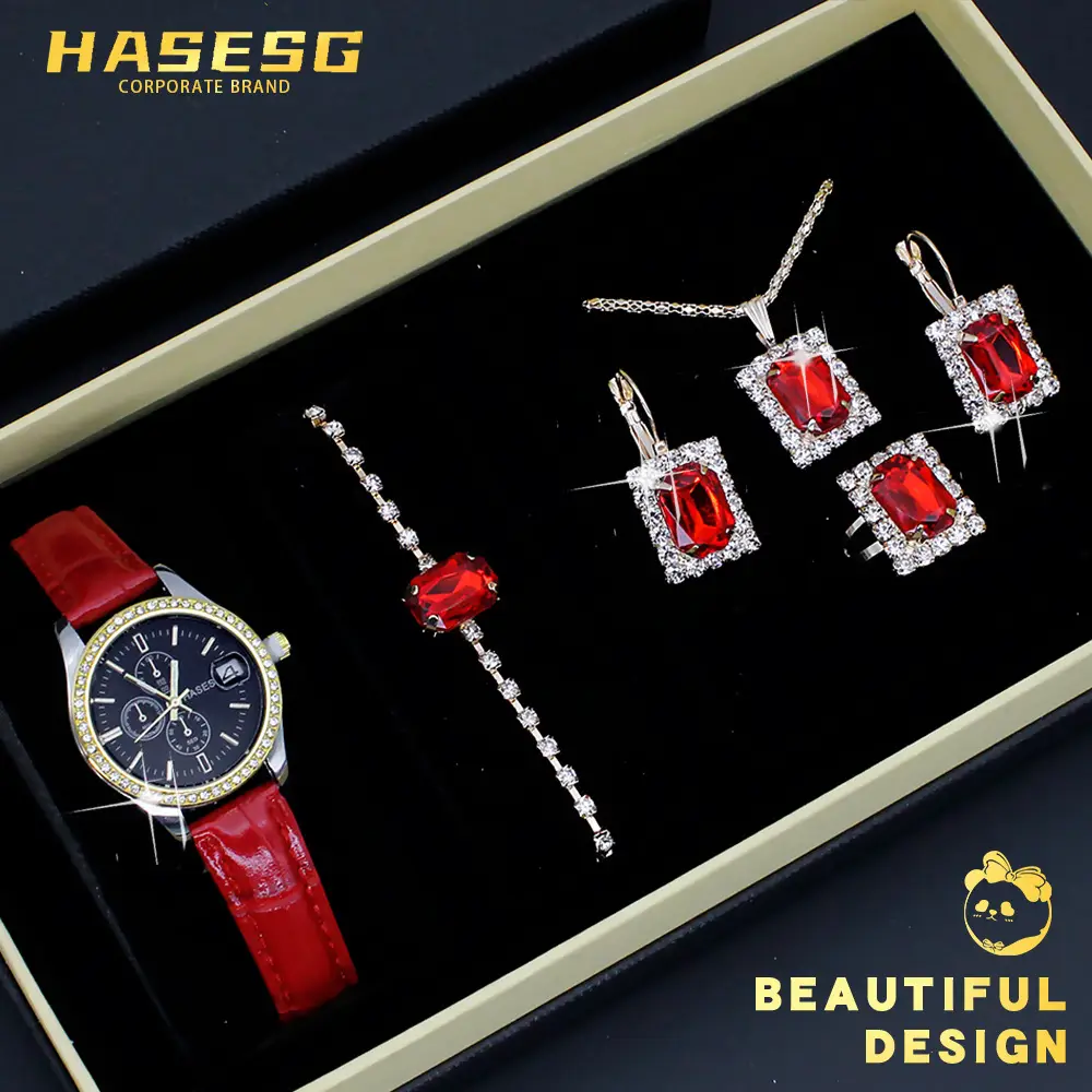 Couples Watch Set Gold Silver Waterproof Quartz Bracelet — feature 35