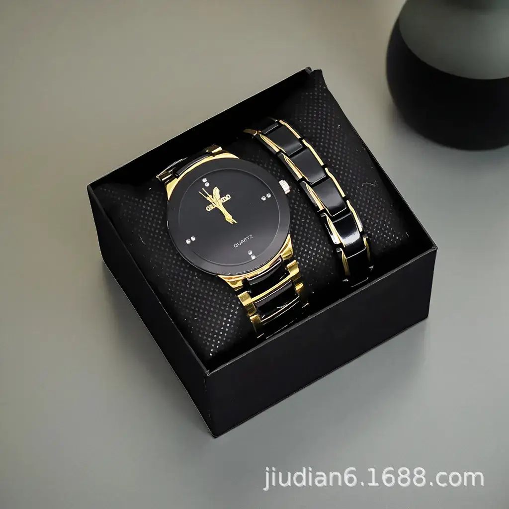 Couples Watch Set Gold Silver Waterproof Quartz Bracelet - Image 15