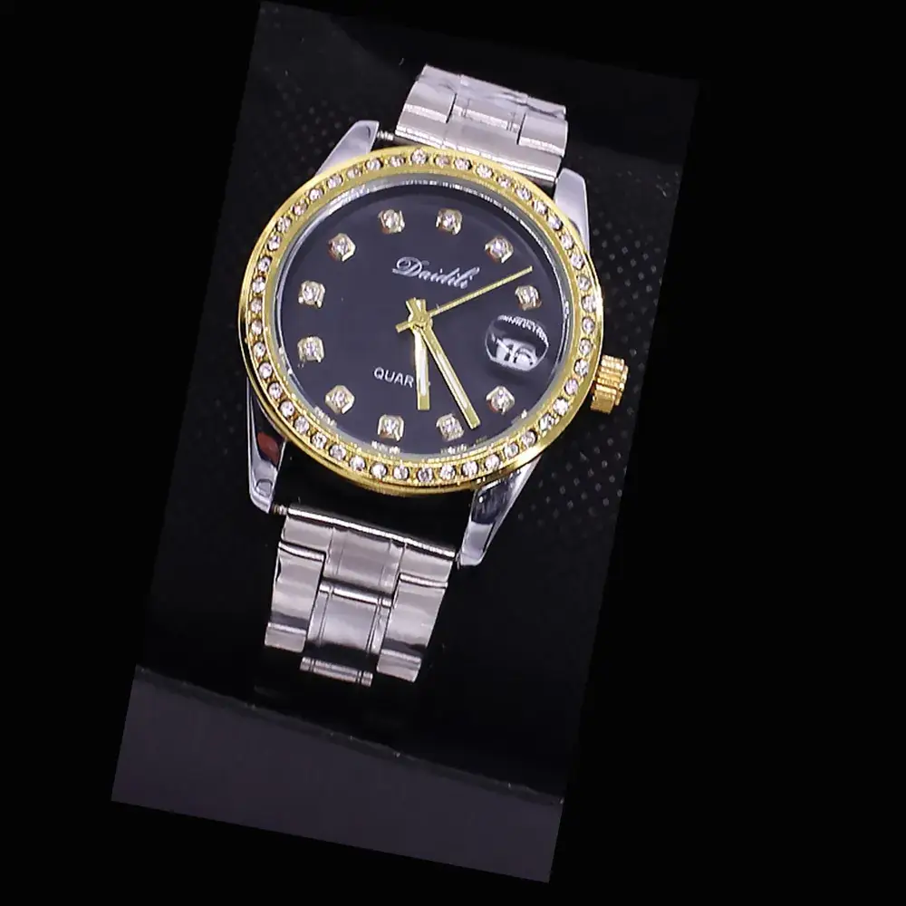 Couples Watch Set Gold Silver Waterproof Quartz Bracelet - Image 6