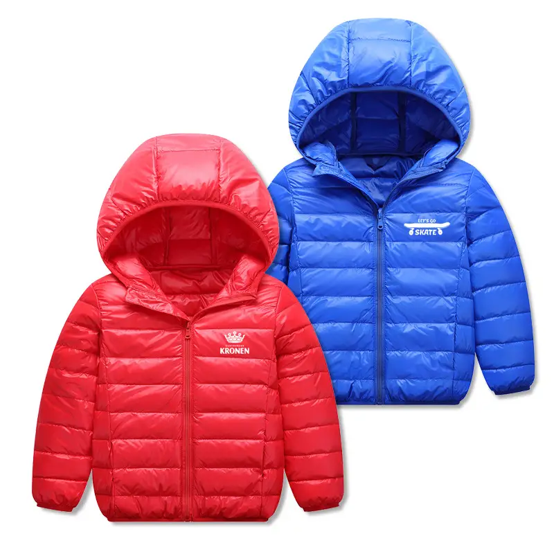 Children's Pink Hooded Puffer Jacket 2025 Winter