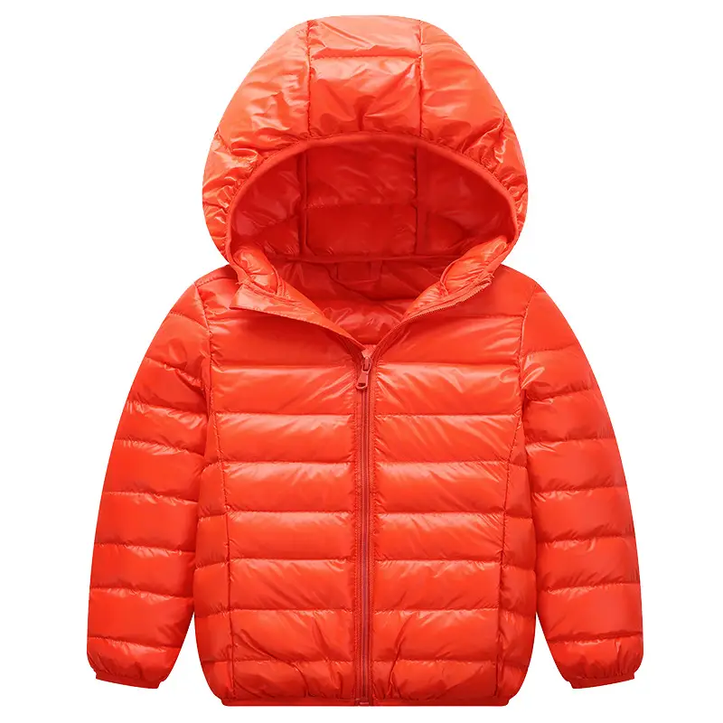 Children's Pink Hooded Puffer Jacket 2025 Winter