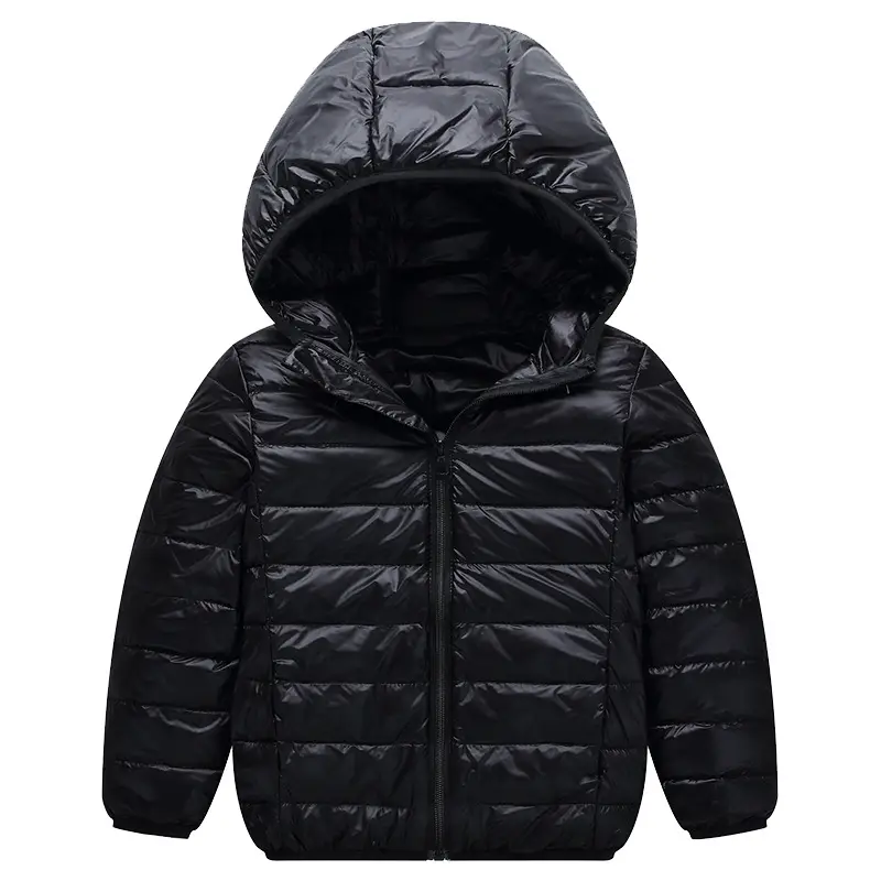 Children's Pink Hooded Puffer Jacket 2025 Winter
