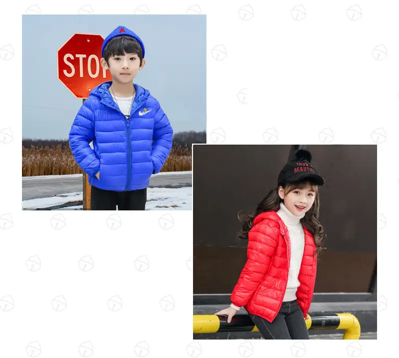 Children's Pink Hooded Puffer Jacket 2025 Winter — feature 3