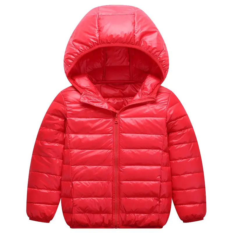 Children's Pink Hooded Puffer Jacket 2025 Winter