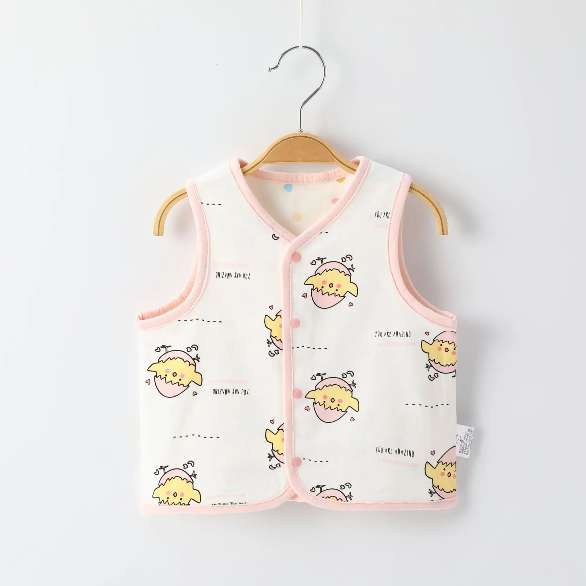 Infant Knitted Vest Pink Cartoon Spring Autumn Small - Image 9