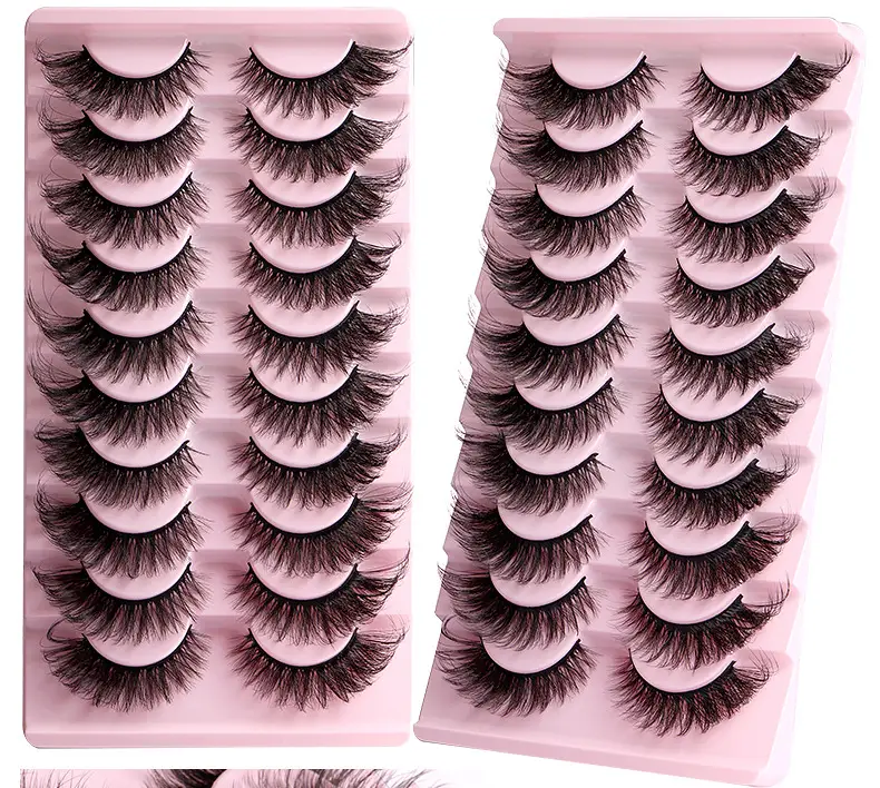 10 Pairs of 8D Mink False Eyelashes for Natural Look — feature 20