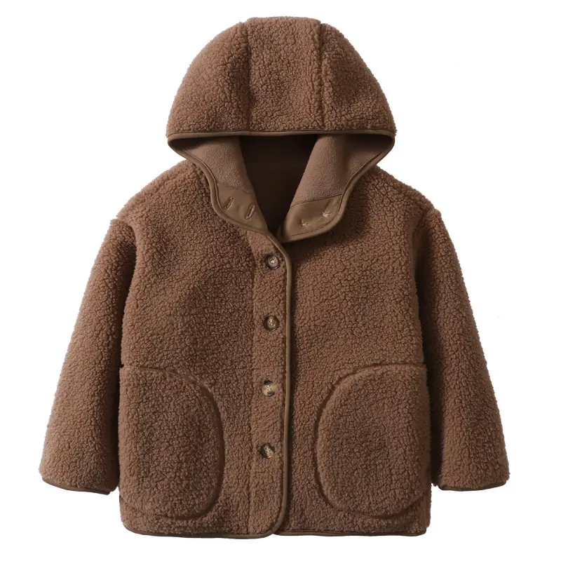 Blue Fleece Zipper Jacket for Kids School Uniform - Image 11