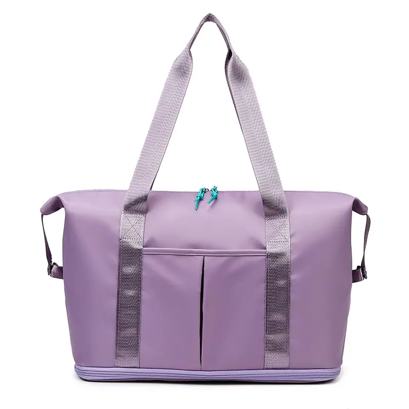Women's Large Capacity Wet Dry Yoga Bag Grey - Image 8