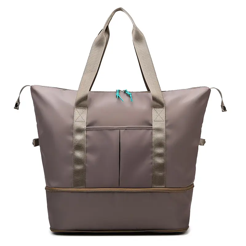 Women's Large Capacity Wet Dry Yoga Bag Grey - Image 3
