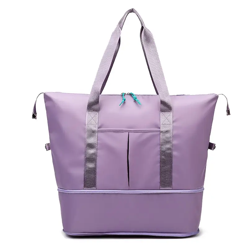 Women's Large Capacity Wet Dry Yoga Bag Grey - Image 4