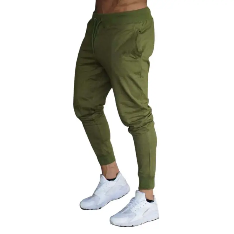 Men Grey Stretch Jogging Pants Small Leg Fit - Image 3