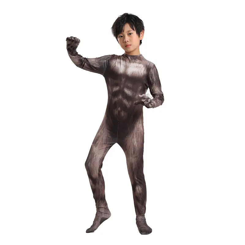Werewolf 3D Mask Bodysuit Costume for Men - Image 2
