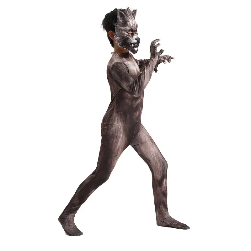 Werewolf 3D Mask Bodysuit Costume for Men - Image 4