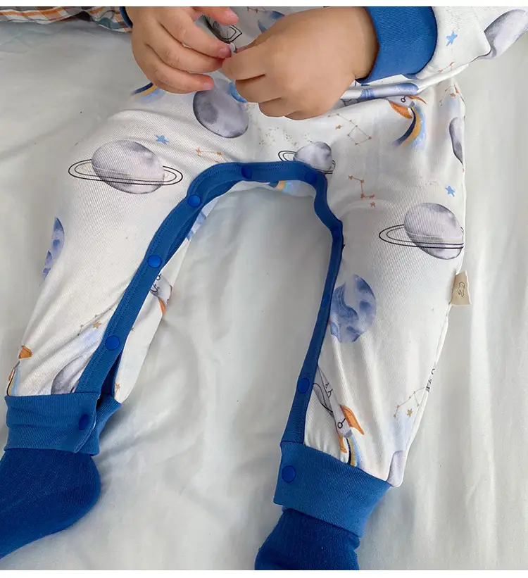 Lemon Flower Print Cotton Outing Jumpsuit for Kids — feature 19