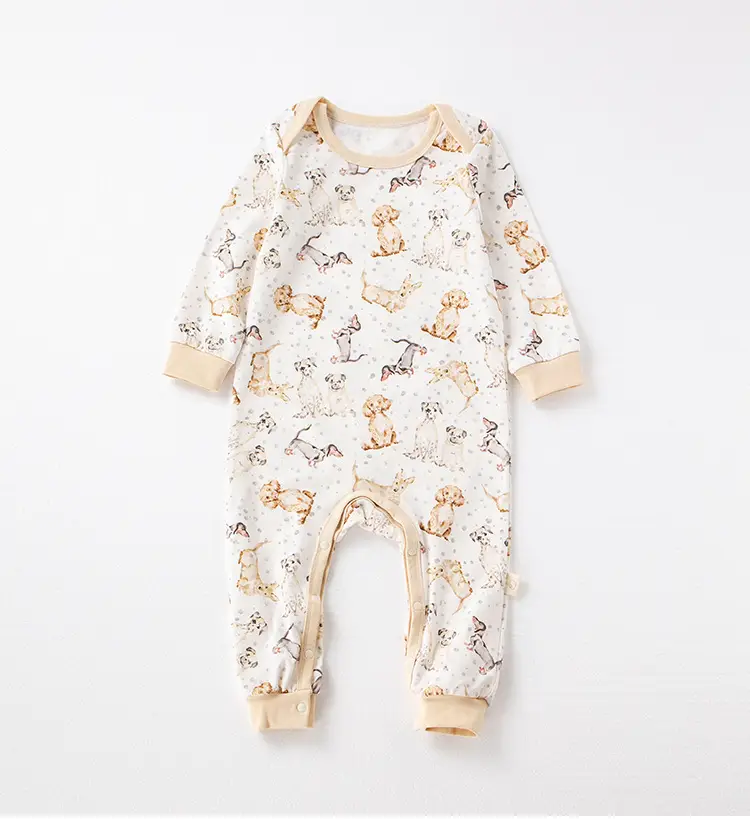 Lemon Flower Print Cotton Outing Jumpsuit for Kids — feature 25