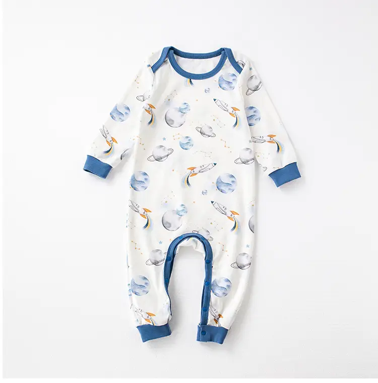 Lemon Flower Print Cotton Outing Jumpsuit for Kids — feature 26