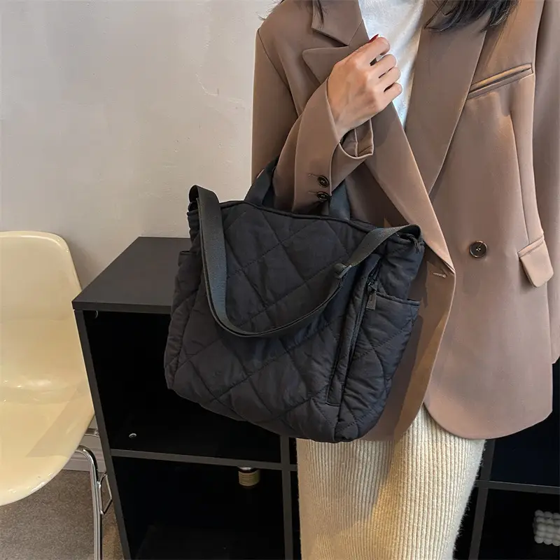 Women's Quilted Crossbody Bag Beige 2026 - Image 7