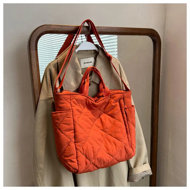 Women's Quilted Crossbody Bag Beige 2026 — feature 104