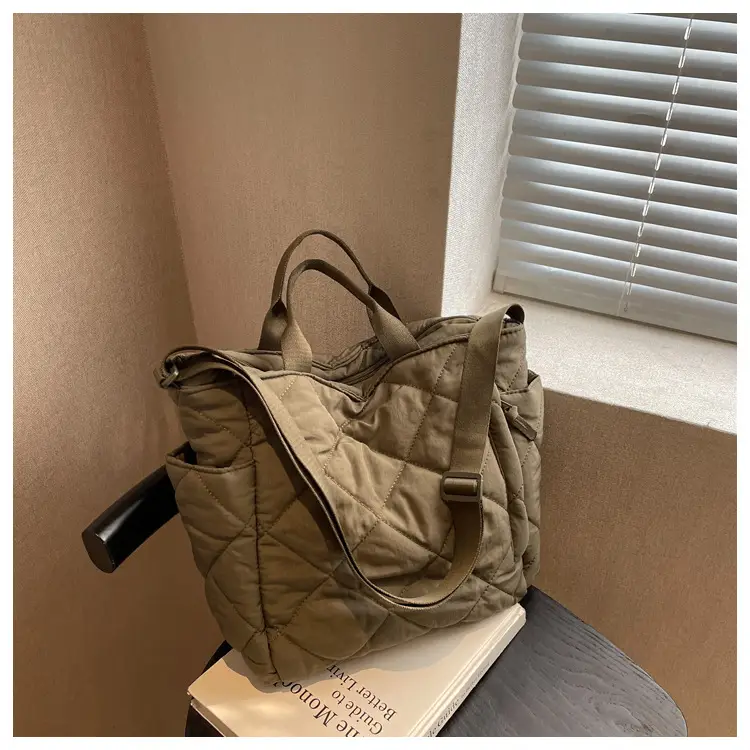 Women's Quilted Crossbody Bag Beige 2026 — feature 113