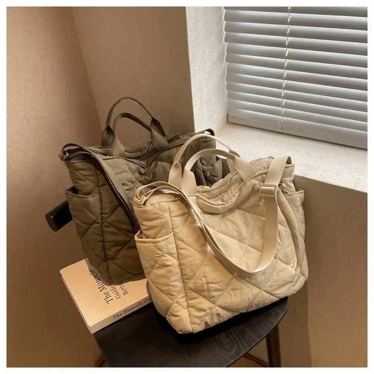 Women's Quilted Crossbody Bag Beige 2026 — feature 114