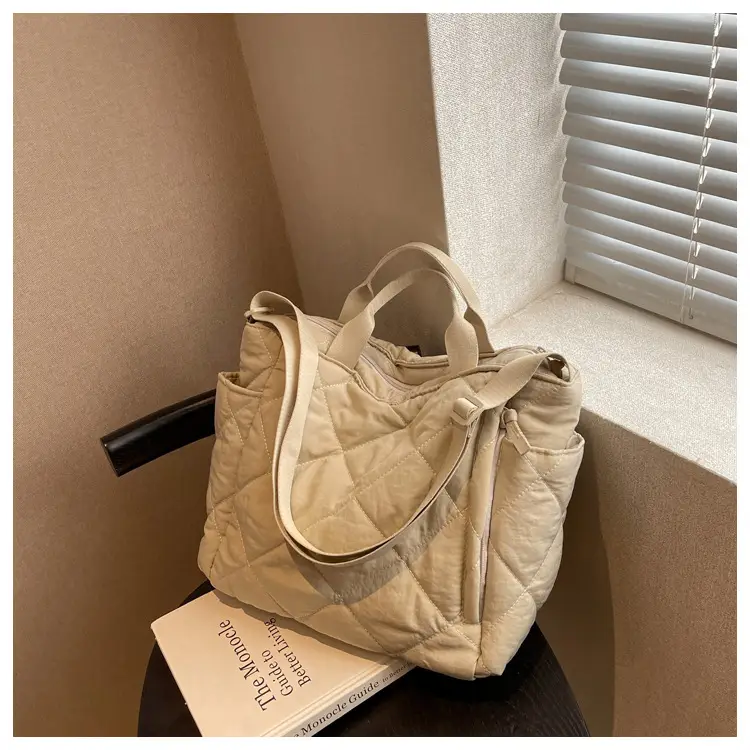 Women's Quilted Crossbody Bag Beige 2026 — feature 115