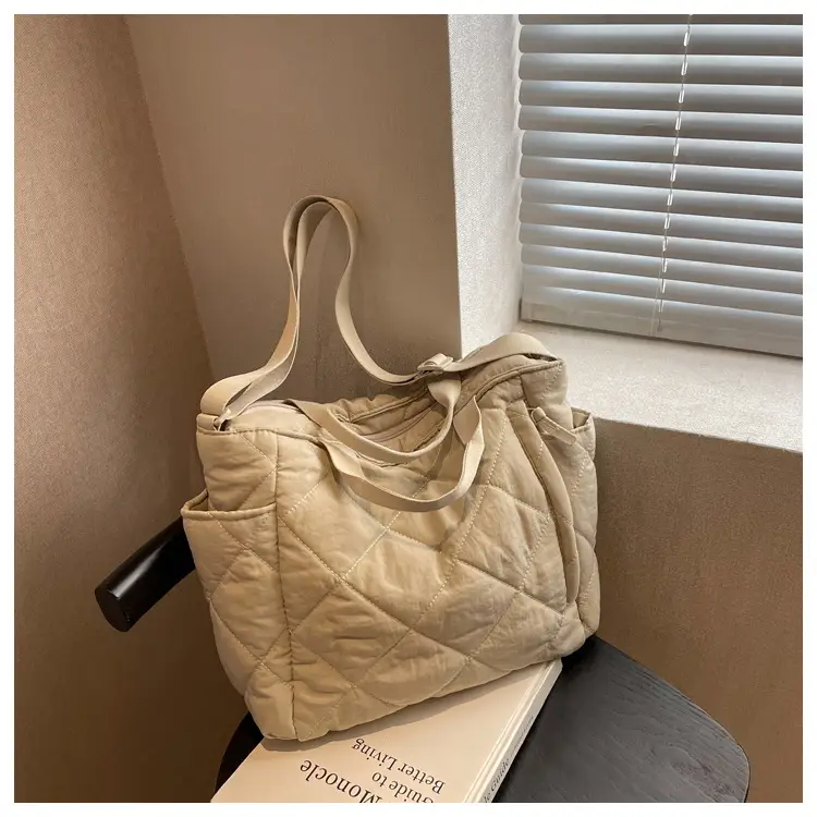 Women's Quilted Crossbody Bag Beige 2026 — feature 116