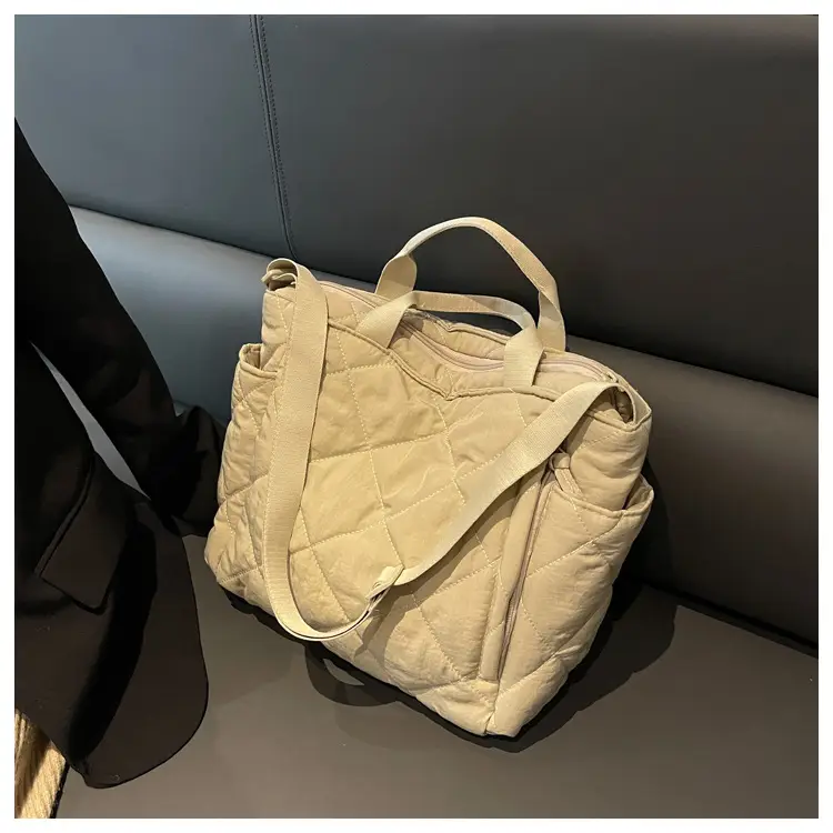 Women's Quilted Crossbody Bag Beige 2026 — feature 118