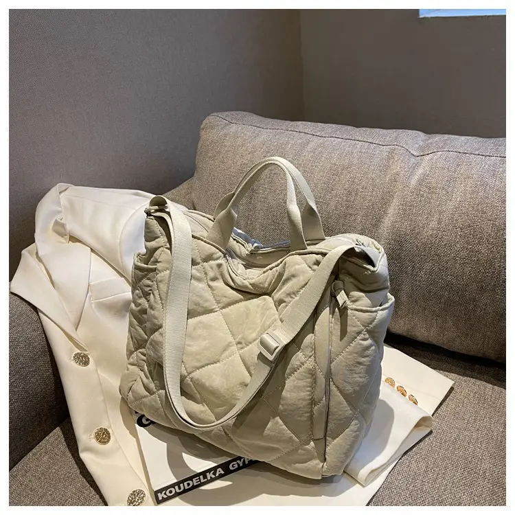 Women's Quilted Crossbody Bag Beige 2026 — feature 119
