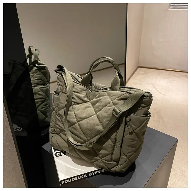 Women's Quilted Crossbody Bag Beige 2026 — feature 123