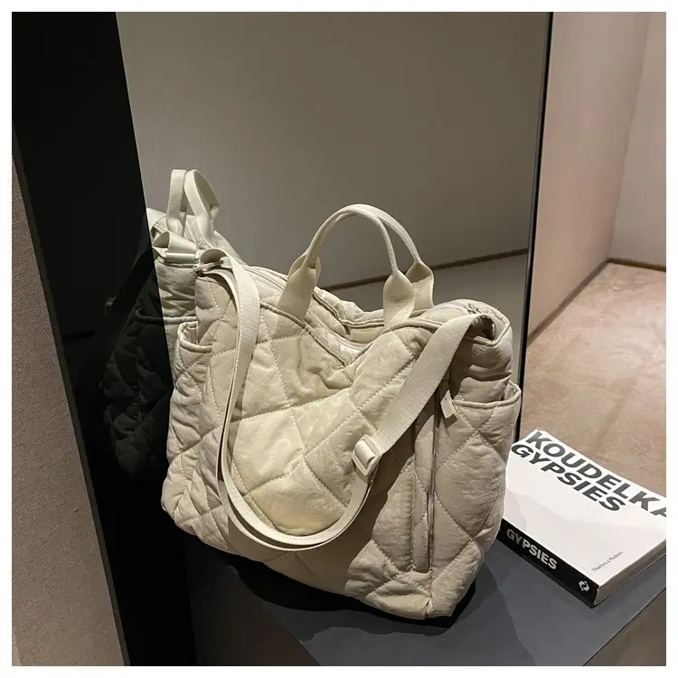 Women's Quilted Crossbody Bag Beige 2026 — feature 126