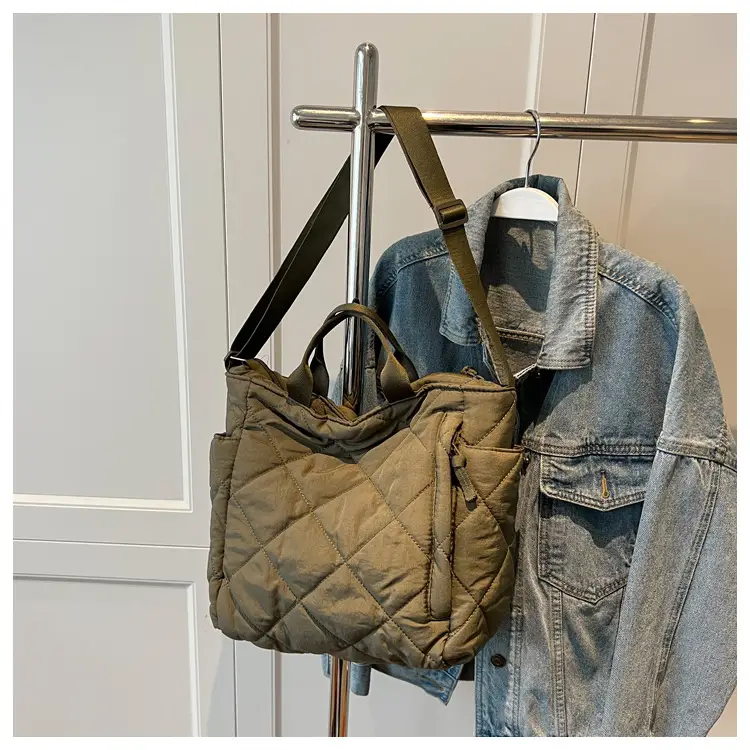Women's Quilted Crossbody Bag Beige 2026 — feature 133