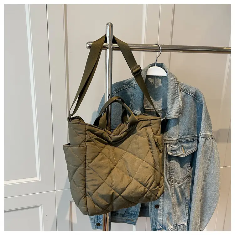 Women's Quilted Crossbody Bag Beige 2026 — feature 134