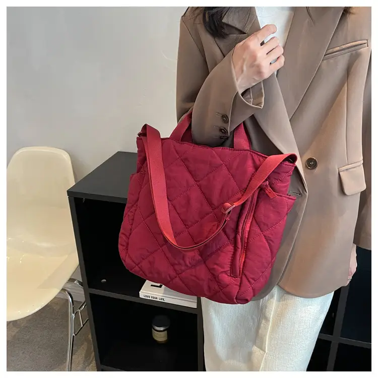 Women's Quilted Crossbody Bag Beige 2026 — feature 24