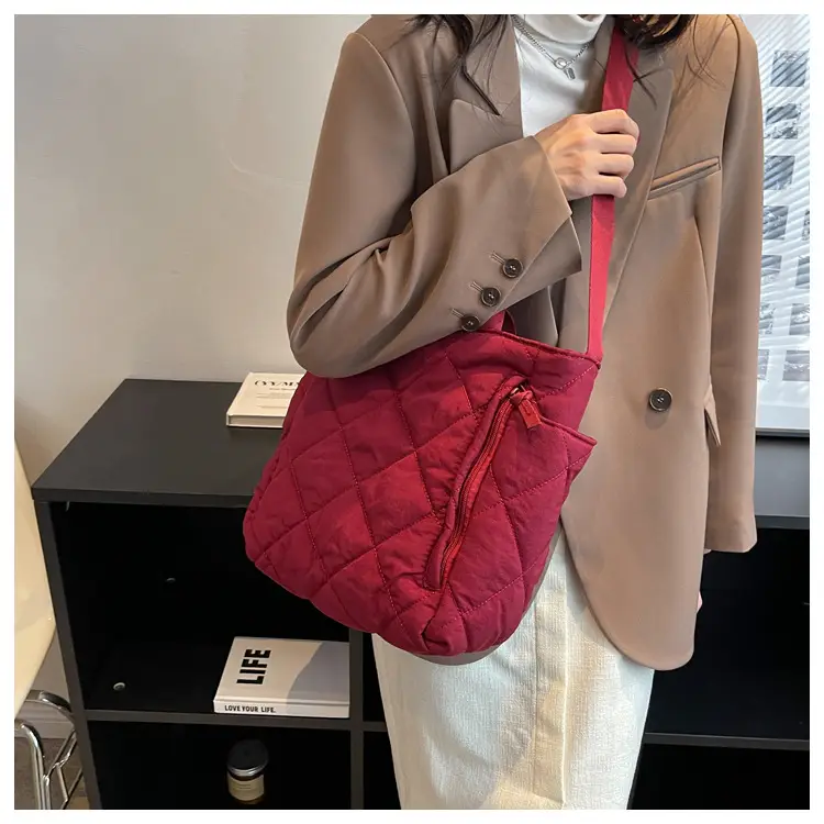 Women's Quilted Crossbody Bag Beige 2026 — feature 26