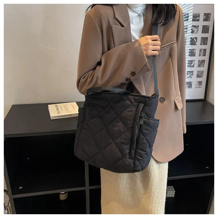 Women's Quilted Crossbody Bag Beige 2026 — feature 27