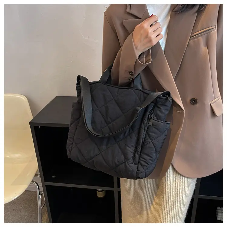 Women's Quilted Crossbody Bag Beige 2026 — feature 28