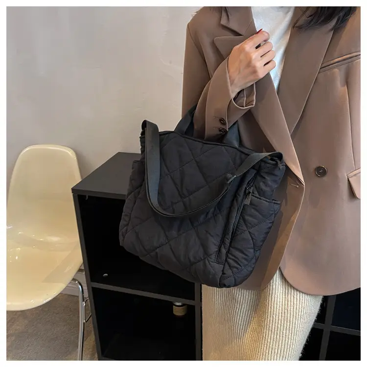 Women's Quilted Crossbody Bag Beige 2026 — feature 29