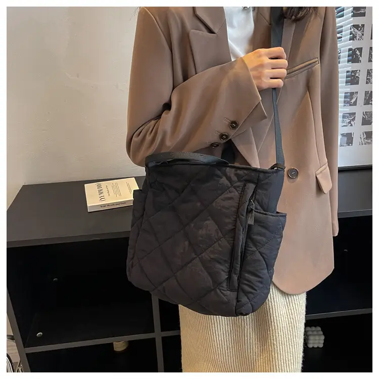 Women's Quilted Crossbody Bag Beige 2026 — feature 30