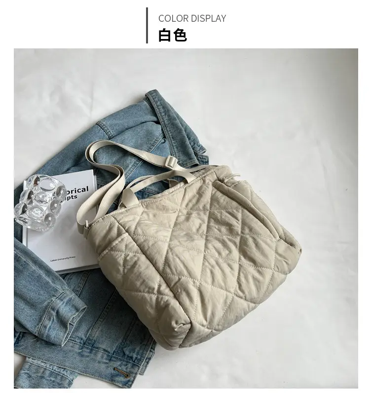 Women's Quilted Crossbody Bag Beige 2026 — feature 35