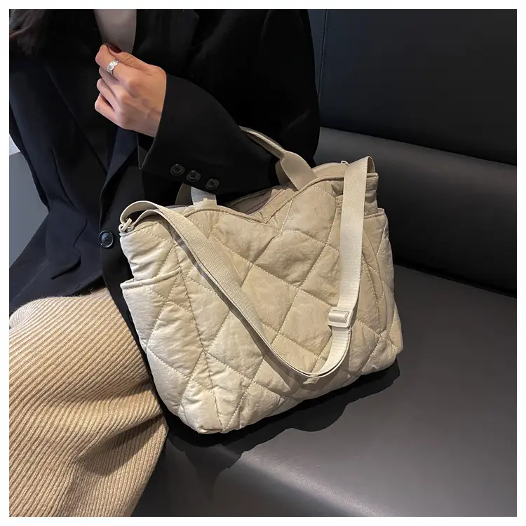 Women's Quilted Crossbody Bag Beige 2026 — feature 39