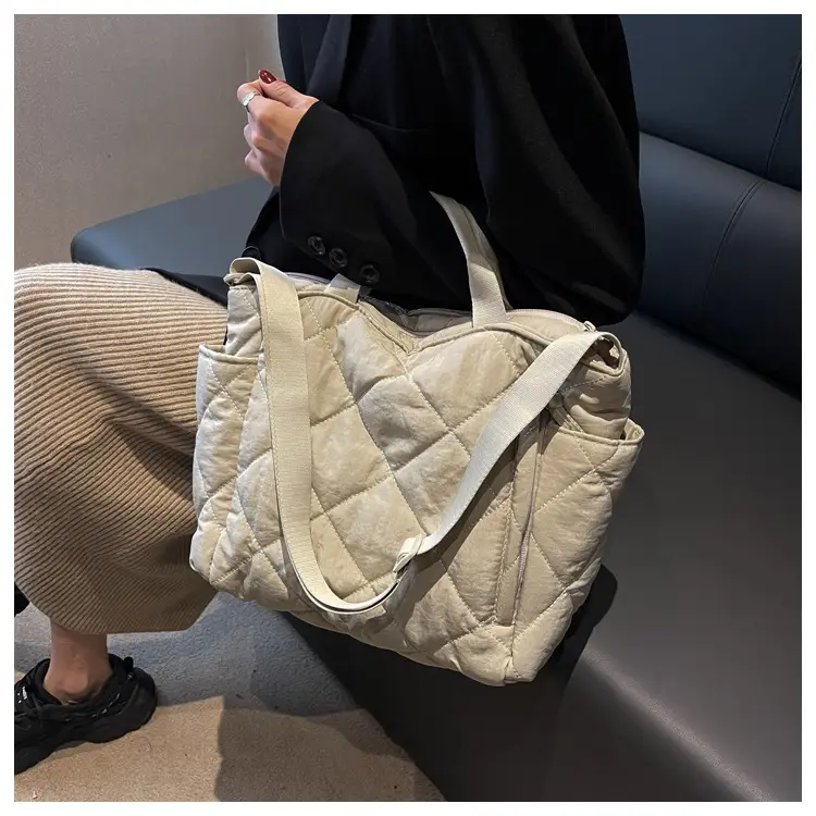 Women's Quilted Crossbody Bag Beige 2026 — feature 41