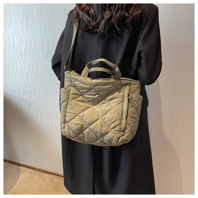 Women's Quilted Crossbody Bag Beige 2026 — feature 56
