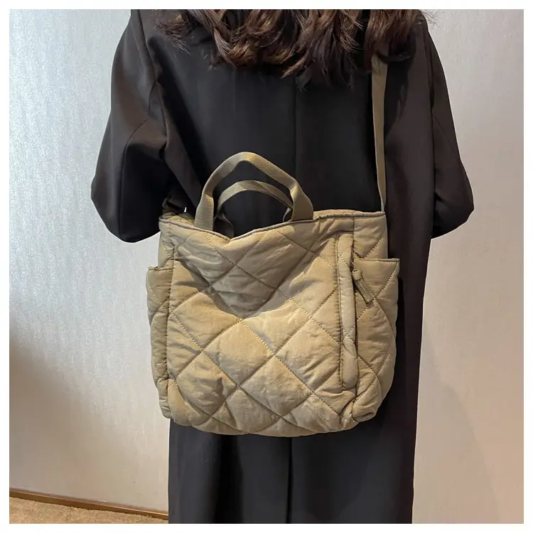 Women's Quilted Crossbody Bag Beige 2026 — feature 59