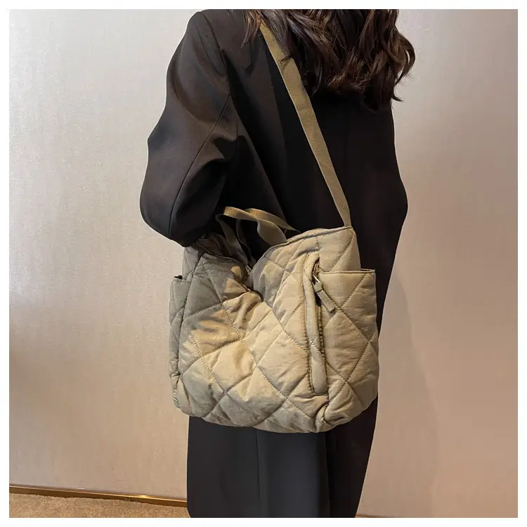 Women's Quilted Crossbody Bag Beige 2026 — feature 63