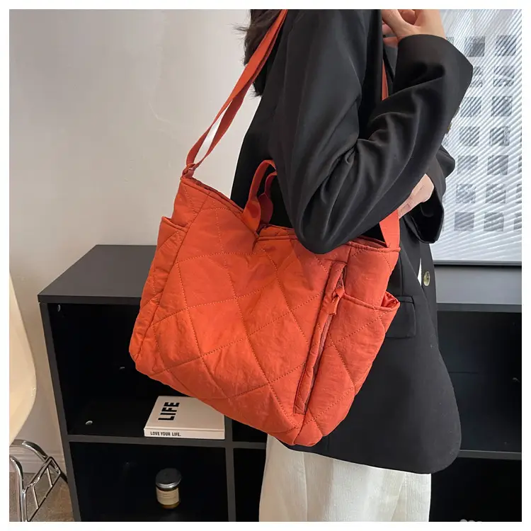Women's Quilted Crossbody Bag Beige 2026 — feature 71