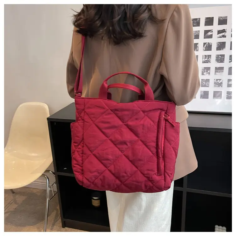 Women's Quilted Crossbody Bag Beige 2026 — feature 74